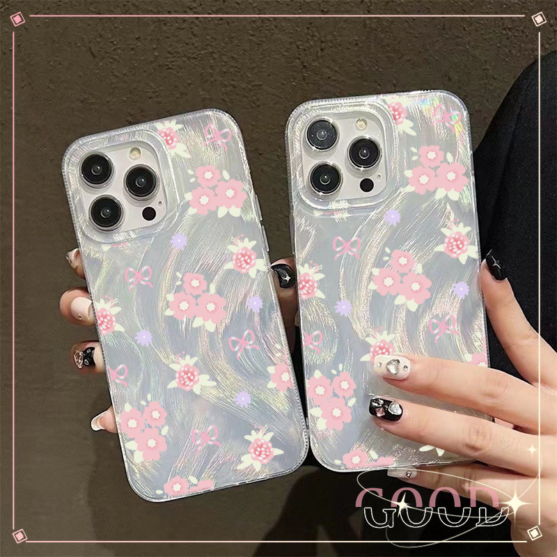 GOOD จากประเทศไทย เคส ไอโฟน ขนนกสีเงิน อ่อนนุ่ม TPU สำหรับ iPhone 11 15 12 14 13 Pro Max 14PLUS/15PLUS ดอกไม้หัก