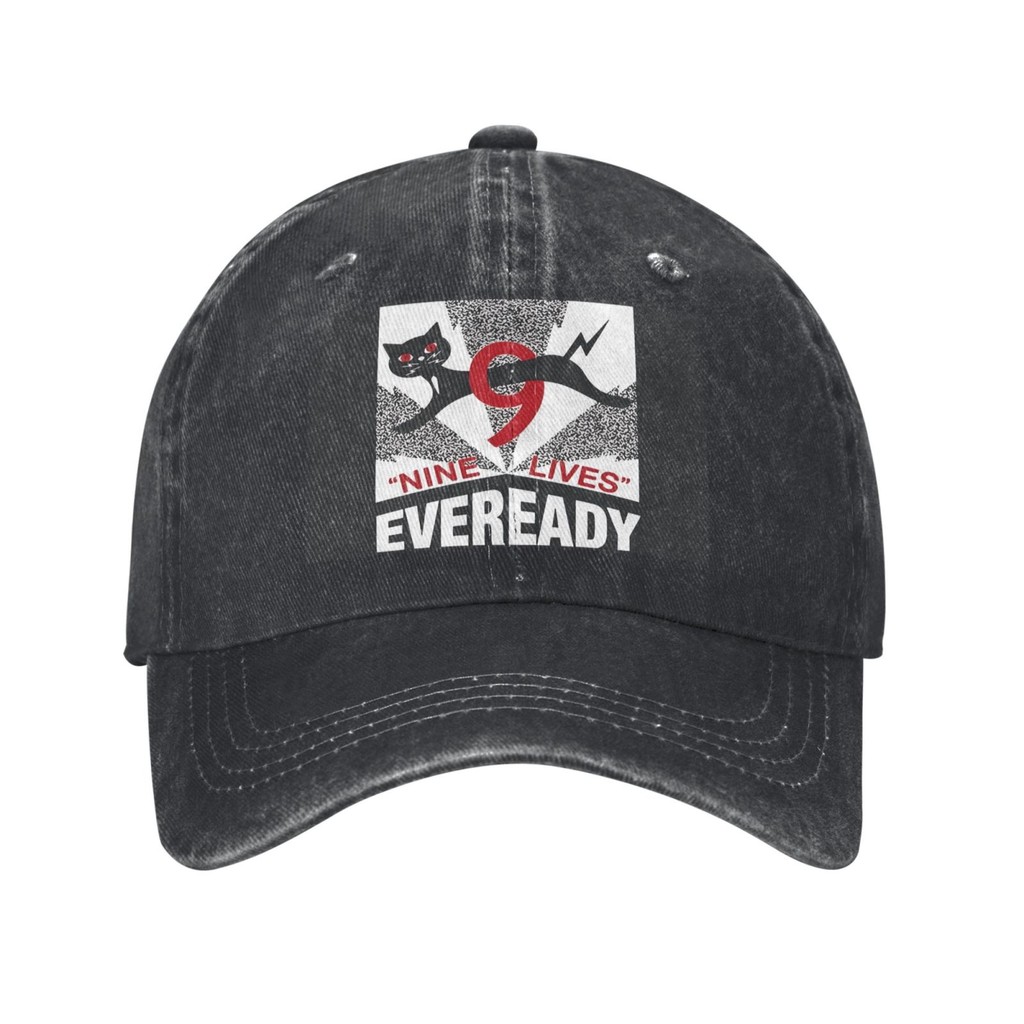 Cool Accessories Eveready Battery Retro Logo Black Cat Cowboy Hat