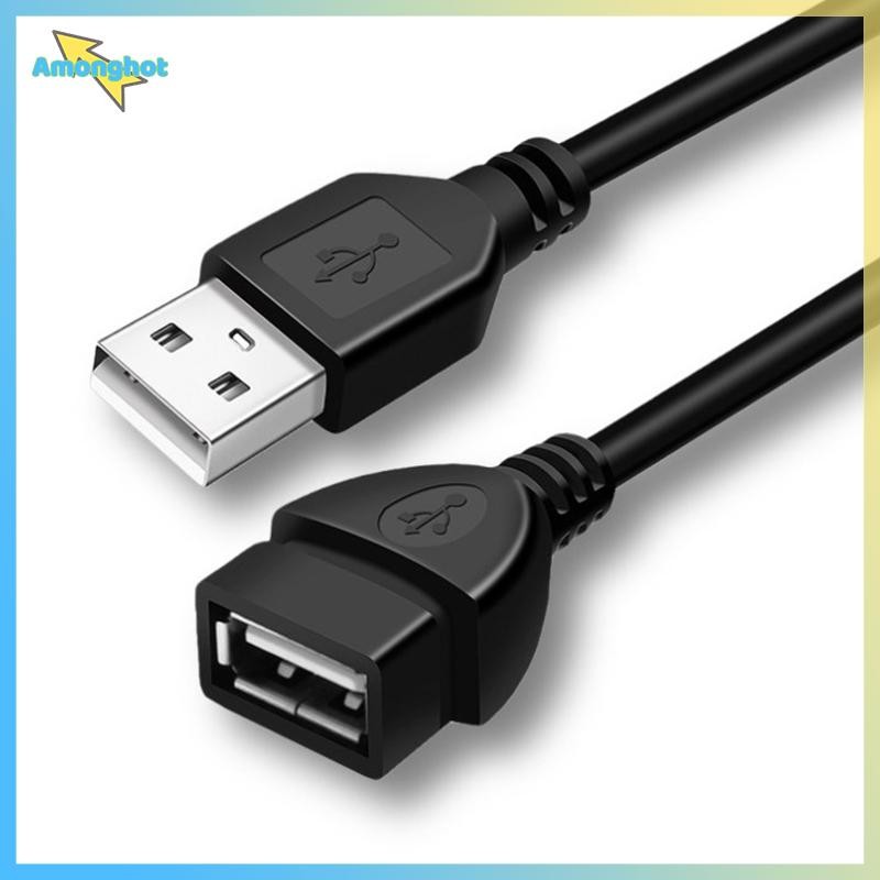 Amonghot> สายต่อ USB 2.0 0.6 ม./1 ม./1.5 ม. สายส่งข้อมูลแบบมีสายสายเคเบิลข้อมูลใหม่