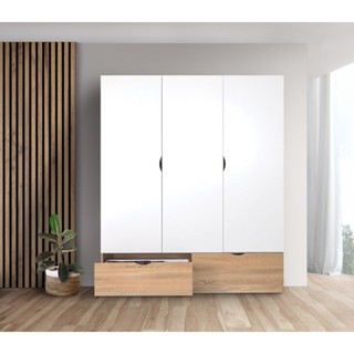 SB Design Square ตู้เสื้อผ้าบานเปิด รุ่น Havin สีขาว (150X60…