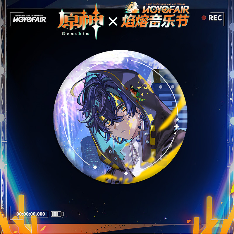 Genshin Impact HoYoFair2024 Badge Kinich Mavuika Tinplate Baji เข็มกลัด Pin อะนิเมะเกม Merch ราคา ถูกที่สุด ดีลบีเคเค แกลเลอรีภาพที่ 2