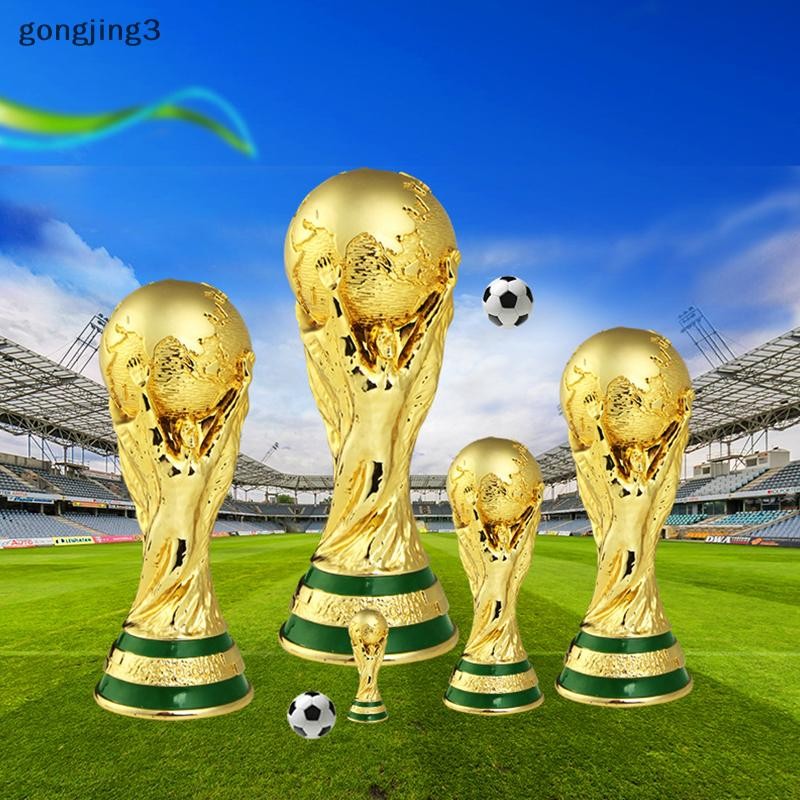 Gongjing3 World Cup ถ้วยรางวัลฟุตบอลเรซิ่น Replica Trophy รุ่นแฟนฟุตบอลของที่ระลึกของขวัญ th