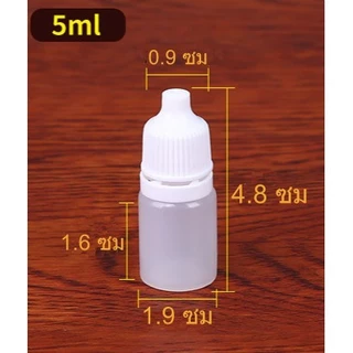 100pcs พร้อมส่ง 3/5/10/15/20/30/50/100ml ขวดบีบหยด ขวดและฝาสีขาว Dropper Bottle ขวดยาหยอดตา วัสดุพลาสติกPE