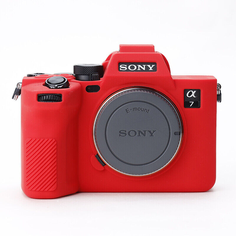 เคสซิลิโคนยางกล้องเคสผิวสําหรับ Sony A7R4 A7M4 A7M 4