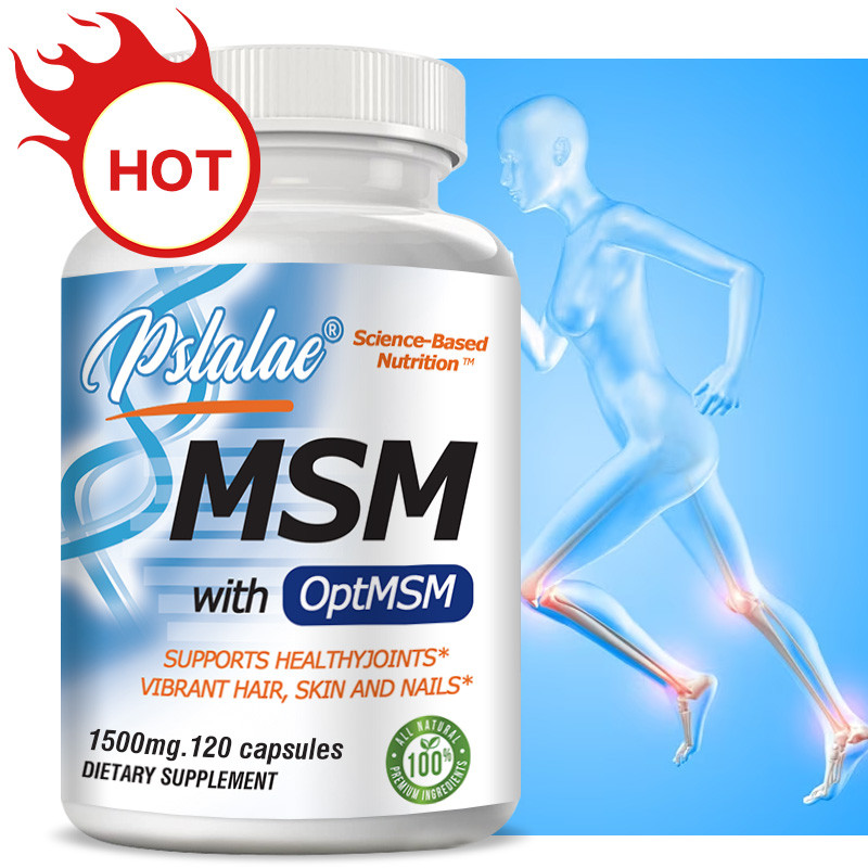 Pslalae MSM มี OptiMSM 30/60/120 แคปซูล ส่งเสริมข้อ ภูมิคุ้มกันและสุขภาพผิว Non-GMO
