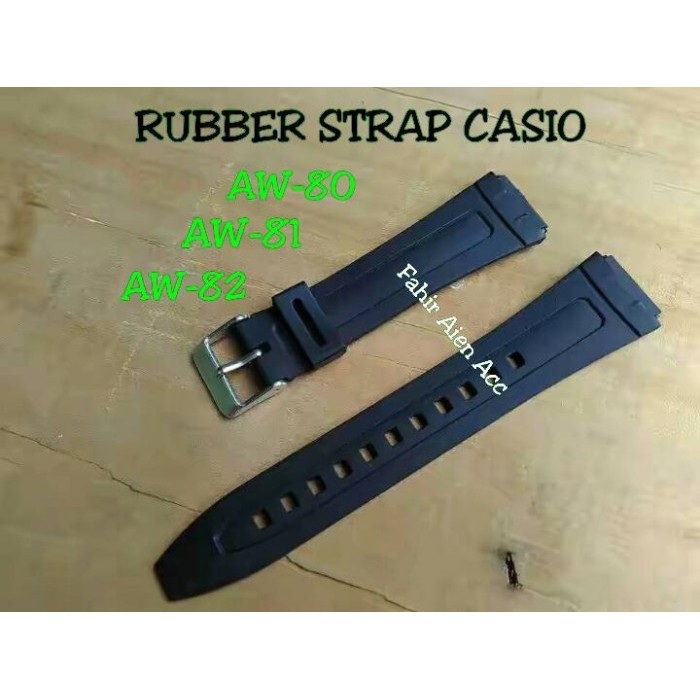 CASIO AW80 สายนาฬิกา CASIO AW81/AW82 สายยาง CASIO