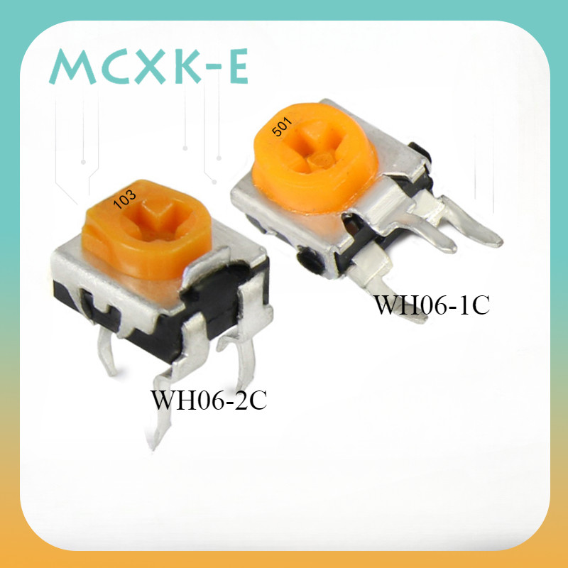 20 ชิ้น WH06-2C WH06-1C Veriable Register 100 200 500 1K 2K 5K 10K 20K 50K 100K 200K 500K 1M Ohm Tri