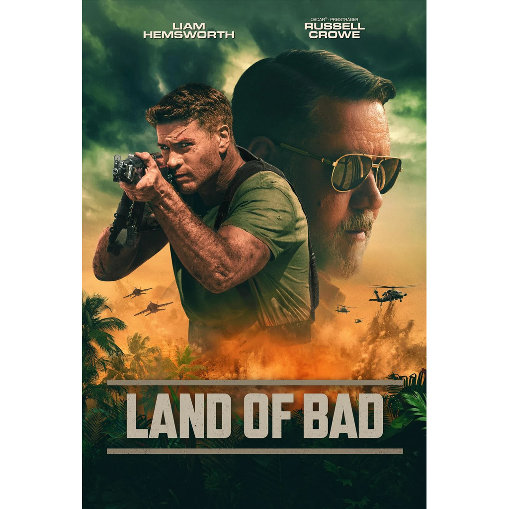 แผ่น Blu-ray เวอร์ชั่นเสียงไทย หนัง ใหม่ Land of Bad ภารกิจฝ่าแดนดิบ (2024) Movie Blu-ray