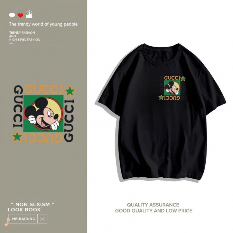 สบายร้อยเทรนด์แฟชั่นที่สวยงามและใจกว้างทุกชนิดสวมเสื้อยืดคอกลมพิมพ์เสื้อยืด koo’sเสื้อยีด1-80♬