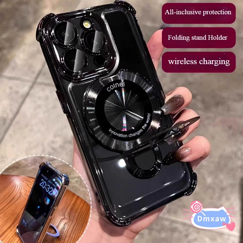 หรูหรานุ่มสําหรับ Xiaomi 17 Pro Max 15T Pro Xiaomi15T Xiaomi15TPro กันกระแทกไร้สายชาร์จปลอกขาตั้งเคส