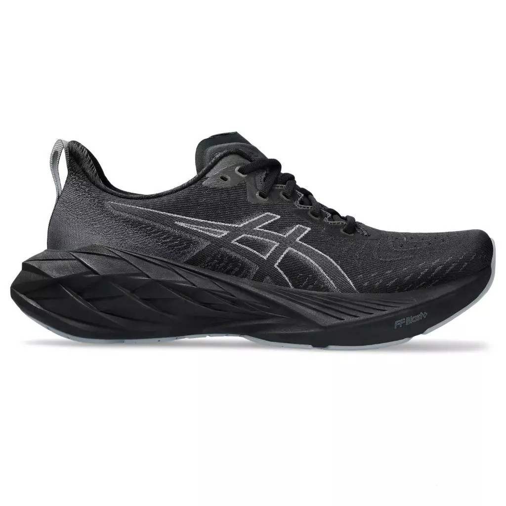 Asics: novablast 4 Men Running Shoes Men Genuine Leather Wide Running Shoes 2E black/graphite Grey 3