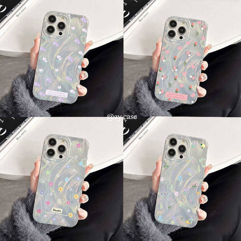 INS เคส Samsung A07 A17 A16 A15 A55 A54 A06 A05S S23 FE S24 Ultra A53 A05 A52 A22 A12 A14 A13 5G เคส IMD นุ่มหรูหรา