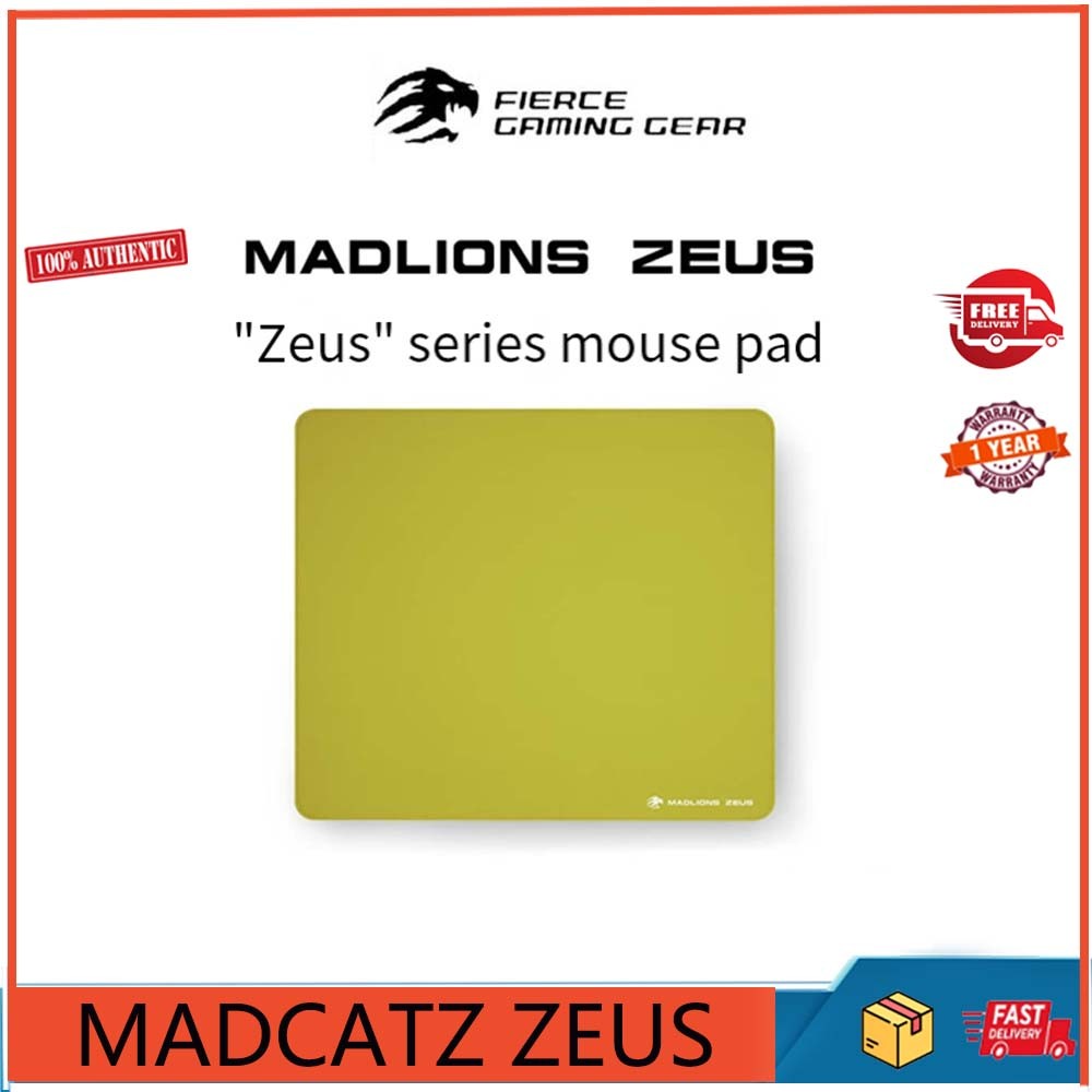 แผ่นรองเมาส์สําหรับเล่นเกม MADCATZ Zeus neutral balanced, ความนุ่ม XBOFT ที่ได้รับการปรับแต่งเป็นพิเศษ, แผ่นรองเมาส์สําหรับเล่นเกม esports เฉพาะ FPS