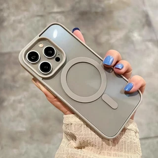 ส่งจากไทย เคส ขอบสี PC ใส สำหรับ ไอโฟน iPhone 17e 16e 16/15/14/13/12/11 Pro Plus Max 15PM 16PM 14PM X Xr Xs Max 045