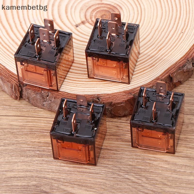 Kamembetbg รีเลย์รถยนต์ 12 V/24 V ลวดทองแดงบริสุทธิ์รถกําลังสูง 4 ฟุต 5 ฟุต 100A ปกติเปิดปกติปิดซ่อมรถยนต์ TH