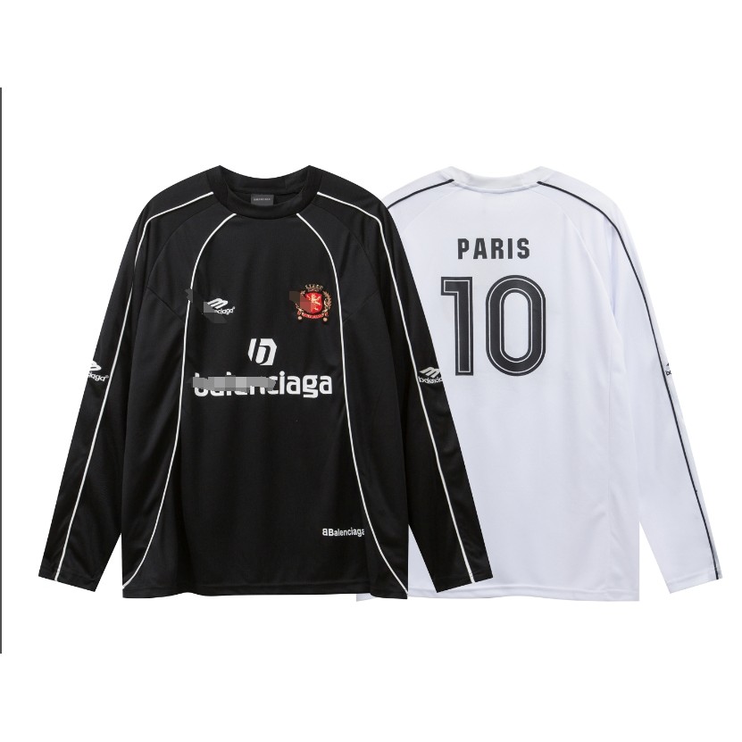 สิงโตขนาด 10 ผู้ชายและผู้หญิงหลวมรอบคอแขนยาวเสื้อยืด เสื้อเจอร์ซีย์