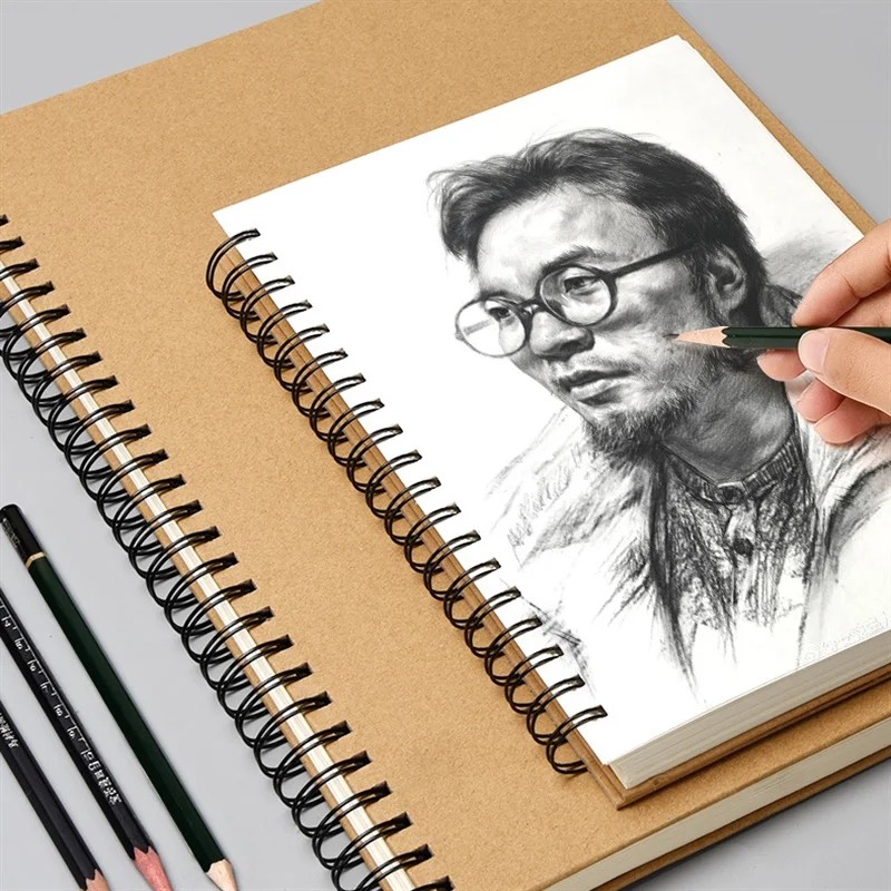 สมุดสเก็ตช์ A4/16K สมุดวาดรูป สมุดสเก็ตภาพ สไตล์เรโทรสมุดวาดภาพกราฟฟิติ หนังสือวาดภาพ Graffiti