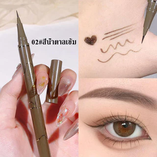 YTL อายไลเนอร์แบบบางกันน้ํา Sweatproof ติดทนนาน Non-Smudge Novice Brown Liquid Eyeliner