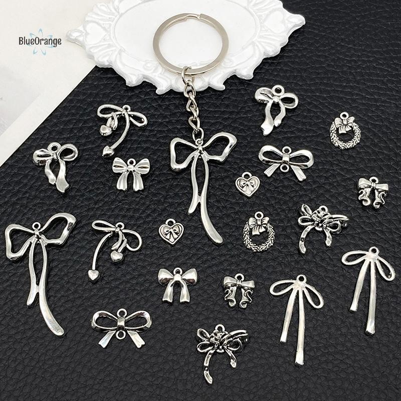 ใหม่ 20PCS Handmade จี้โบว์สําหรับเครื่องประดับทําอุปกรณ์ DIY Ch สร้อยข้อมือและ Key Chain อุปกรณ์เสริม hot