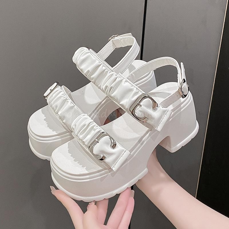 กระแส กับรองเท้าแตะเพชร Flip-Flops Covered สวมใส่ด้านนอก Seaside Anti-Sli