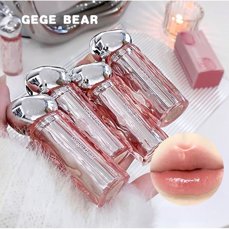 GEGE BEAR ลิปกลอส ลิปกลอสให้ความชุ่มชื้น ลิปกลอสกระจกให้ความชุ่มชื้น