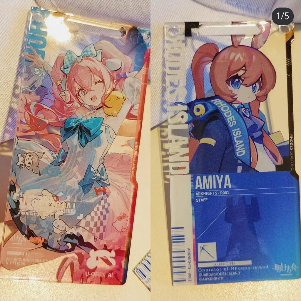 Arknights Doujin โฮมเมดอะคริลิค Pass muse Amiya กระเป๋าเป้สะพายหลังจี้ตกแต่ง