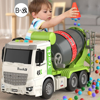 BHQ รถบรรทุกปูนซีเมนต์ รถก่อสร้าง รถบรรทุกผสม รถของเล่น ของเ…