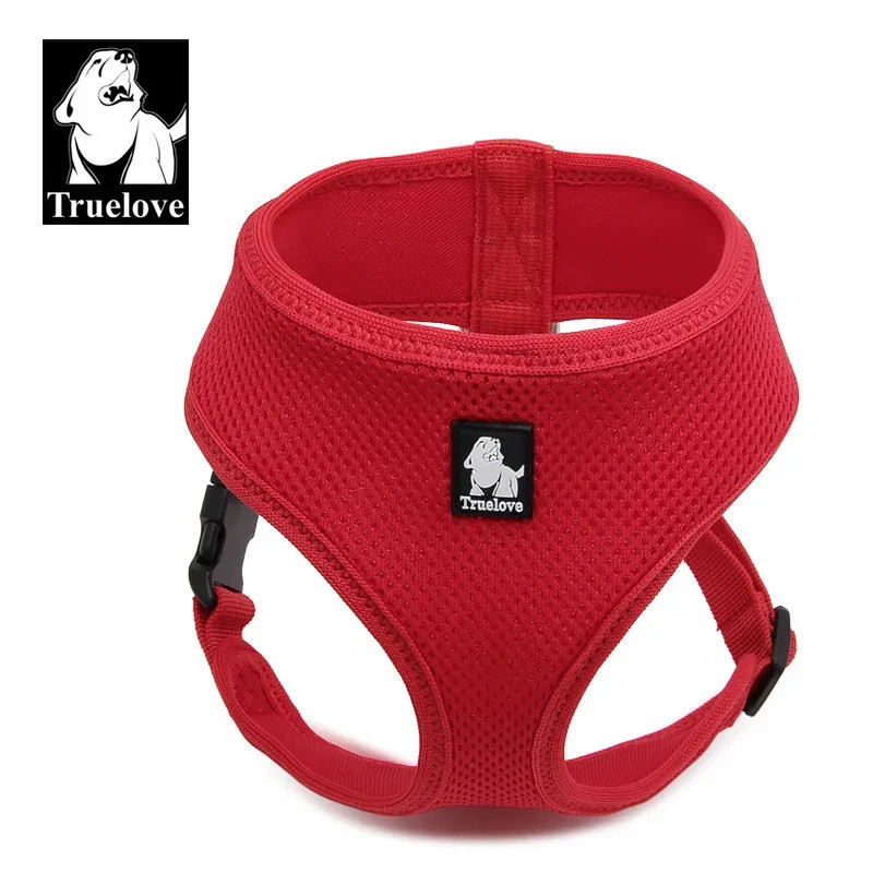 Truelove Puppy Cat Pet Dog Harness Breathable Mesh Nylon Dog Harness Strap Soft Walk Vest Collar For