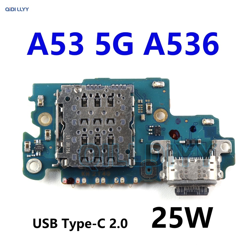 USB Type-C Charger 25W Dock Connector Board Fast ชาร์จพอร์ต Flex สําหรับ Samsung Galaxy A53 5G A536 
