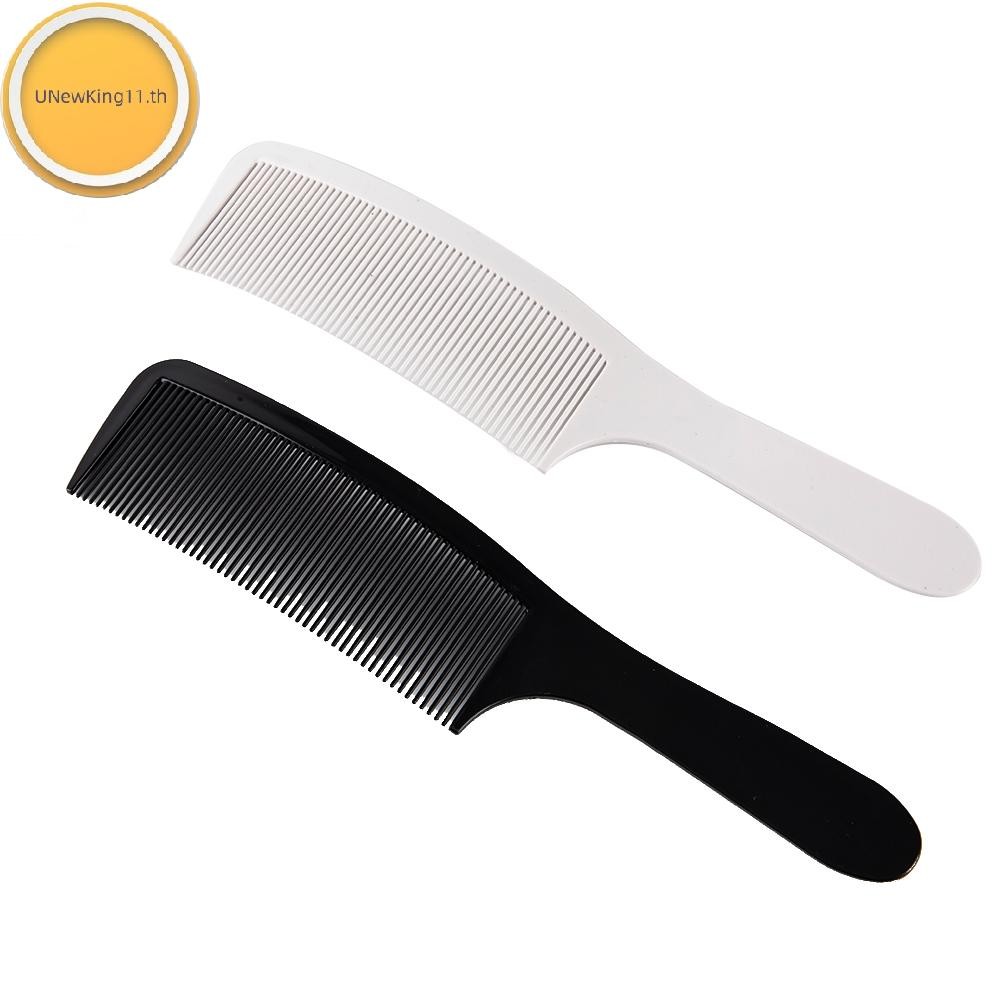 Unewking เครื่องโกนหนวดโค้งผม Clipper Cutg หวีตัดผมแบน Anti-static Salon Comb th