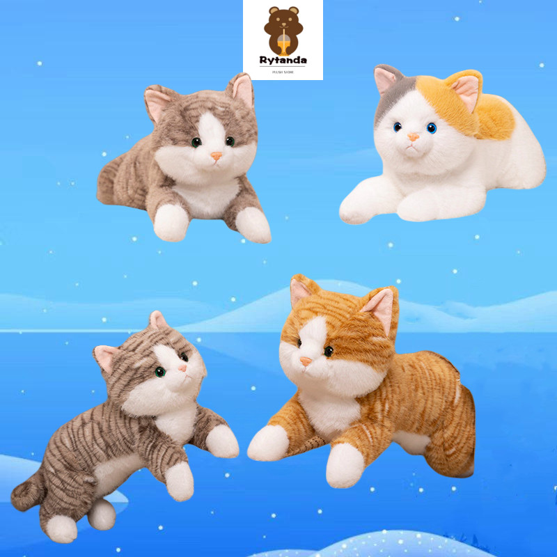 Puppy Cat Series ตุ๊กตา Plush Puppy Cat Series ของเล่นตุ๊กตานุ่มของเล่นสร้างสรรค์ห้องนั่งเล่นตกแต่งของขวัญสําหรับเด็กคริสต์มาสของขวัญของขวัญวันเกิด