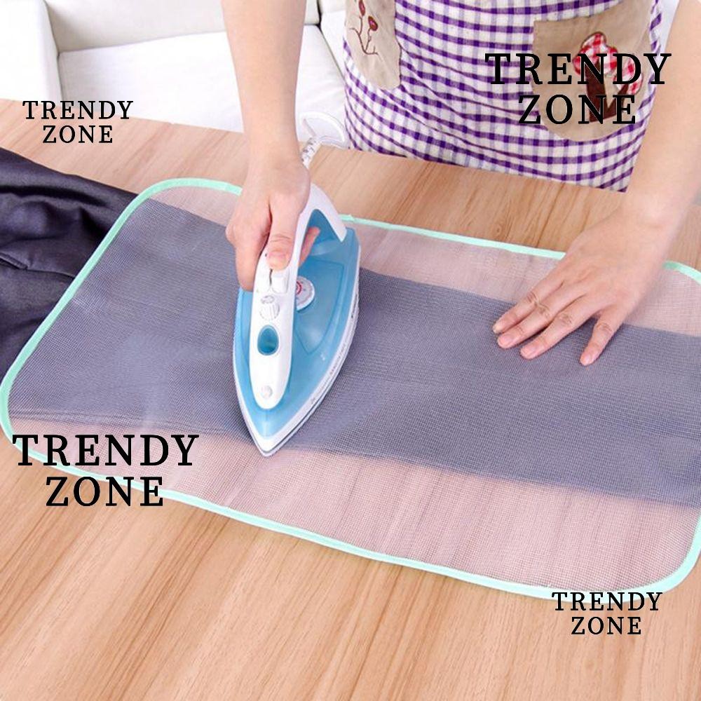 Trendyzone ตาข่ายรีดผ้าอุณหภูมิสูงเครื่องใช้ในบ้านกดเสื้อผ้าป้องกัน