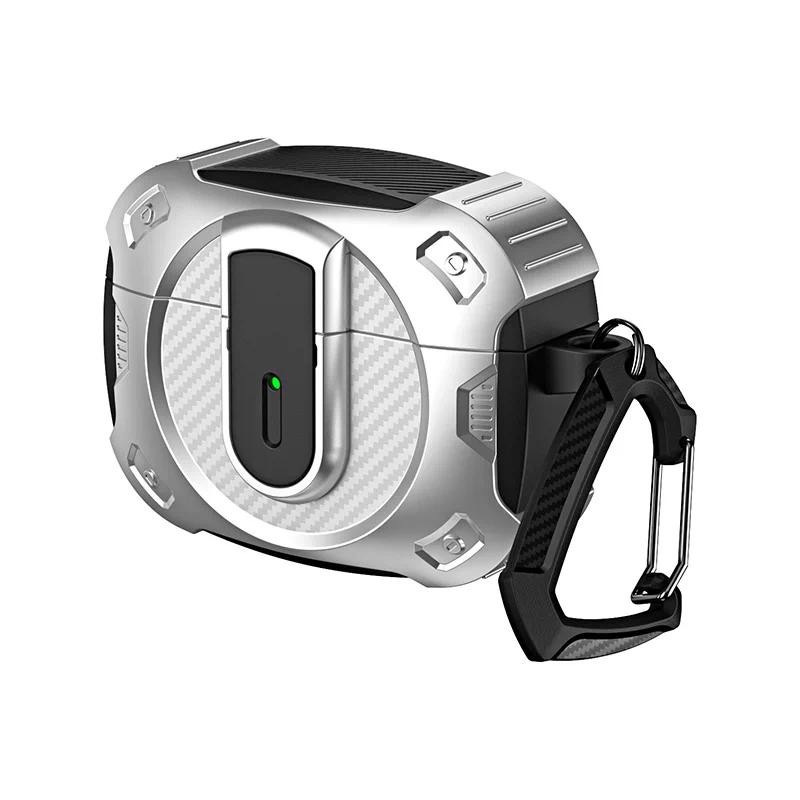 ล็อคความปลอดภัยเกราะสําหรับ แอร์พอด 4 กรณี มือโปร 2 กรณีสนับสนุนไร้สายชาร์จป้องกันกันกระแทกหูฟังสําหรับ แอร์พอด 1 2 3 4 กรณี - รูปที่ 6