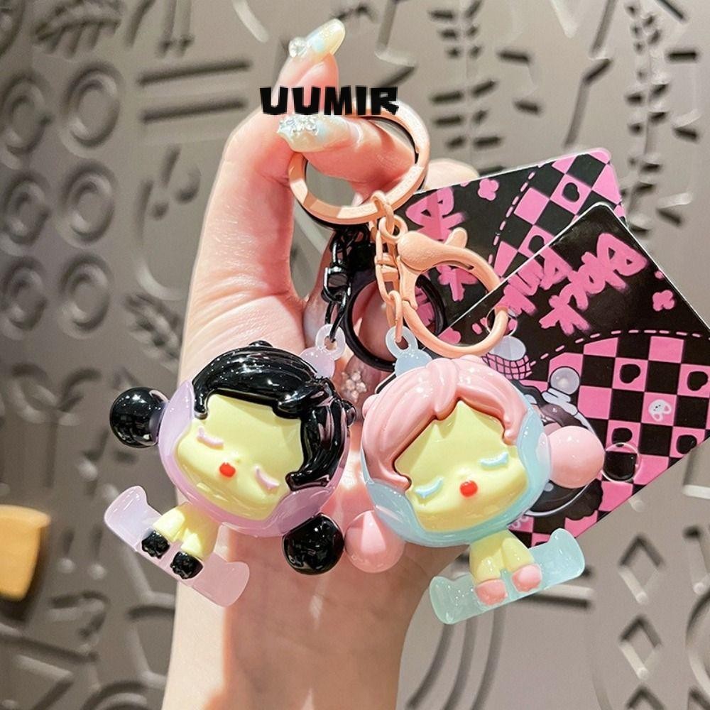 พวงกุญแจ UUMIR POPMART, พวงกุญแจ PVC Crybaby หวาน, จี้ของขวัญกระเป๋าสร้างสรรค์การ์ตูนน่ารัก