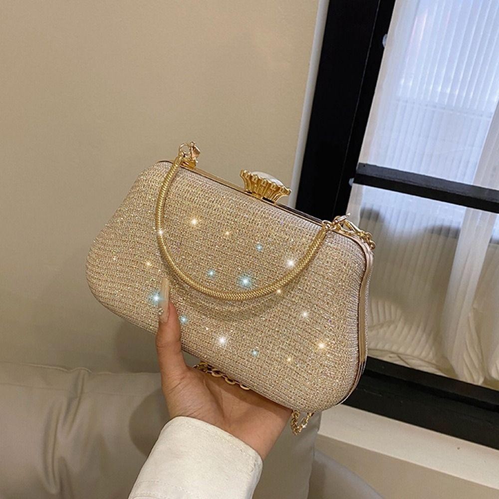 Zooming กระเป๋าราตรี, กระเป๋าสะพายโซ่ลูกปัด Rhinestones, กระเป๋าคลัทช์สะพายไหล่แฟชั่นสําหรับงานแต่งงาน