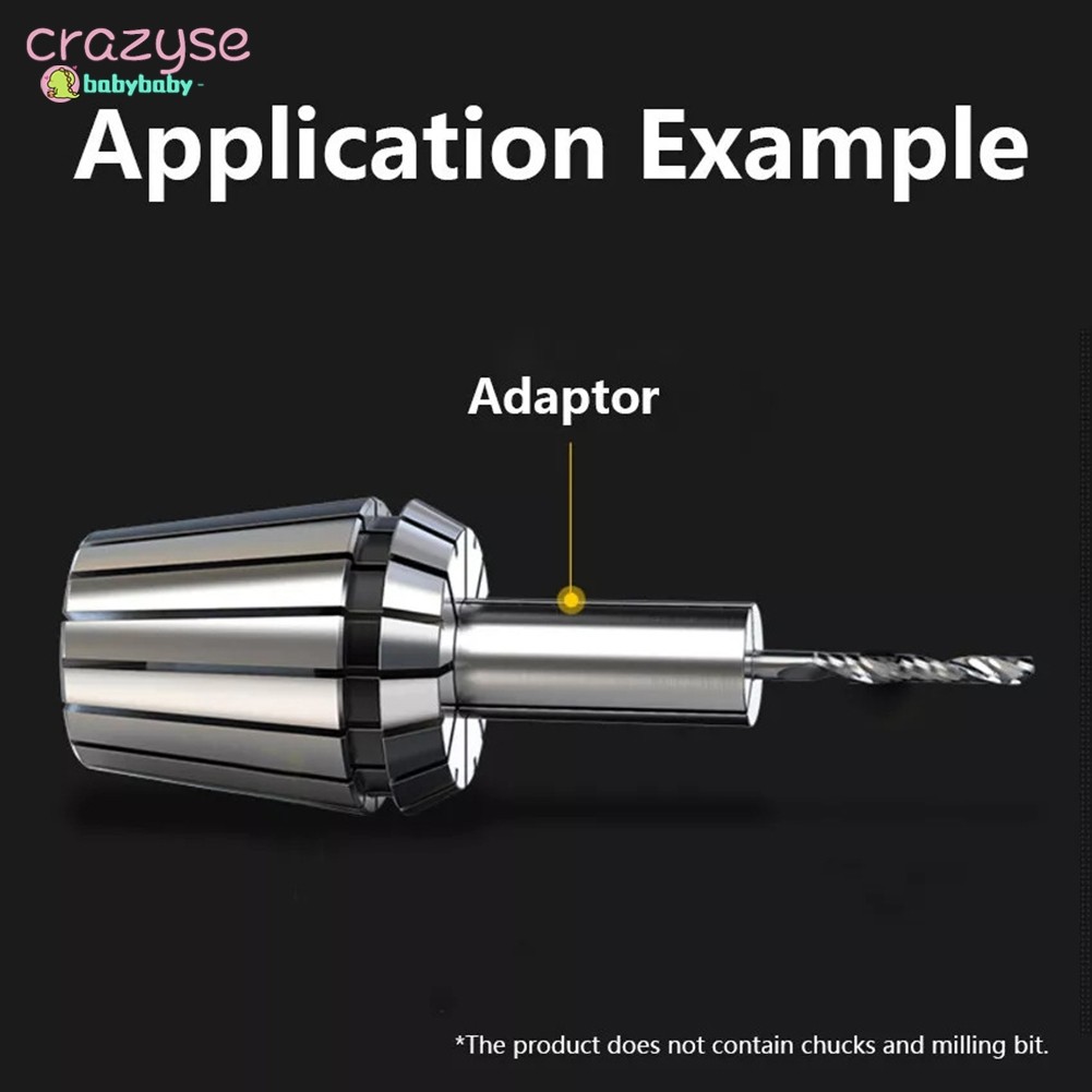 [Cra]คุณภาพสูง 1/2 "1/4 "1/8" Collet Adaptor Shank Reducer Bit CNC แกนเราเตอร์ 4/6/8/10 มม.