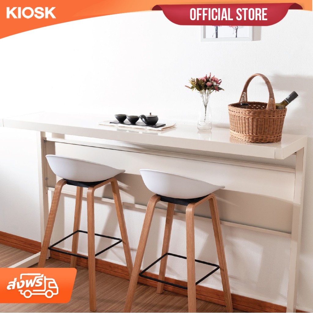 [จัดส่งพร้อมติดตั้งฟรี] KIOSK โต๊ะบาร์ทรงสูง กว้าง180ซม.