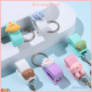 Wnteoland Push Clip Binder Tools แบบพกพาการ์ตูนน่ารักคลิปหนี…