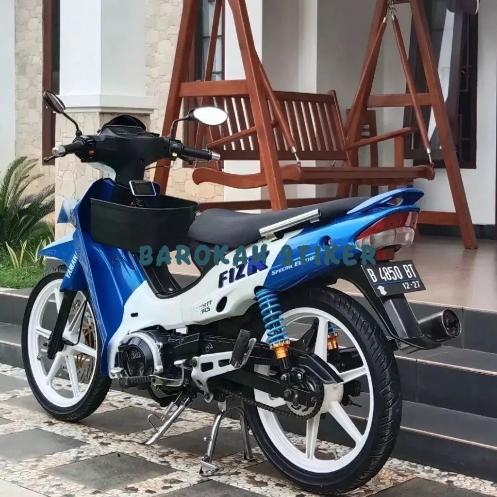 สติ๊กเกอร์สตริปเสารถจักรยานยนต์yamaha fizr f1zr fiz r รุ่นพิเศษ marlboro blue คุณภาพดีที่สุด zaza21 