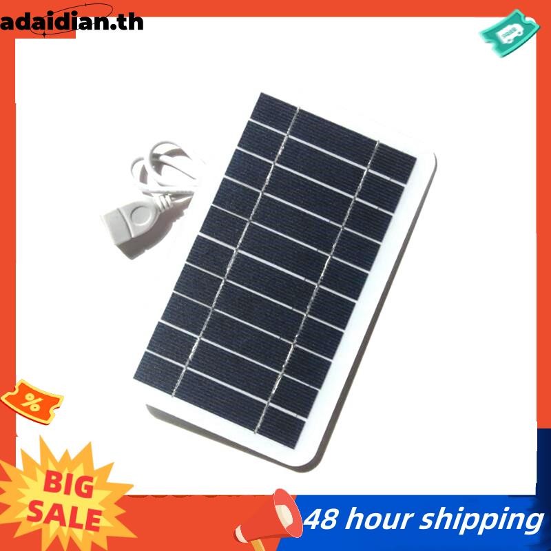 พร้อม 5V High Power USB Solar Panel กันน้ํากลางแจ้ง Hike Camping แบบพกพาโทรศัพท์มือถือแบตเตอรี่เครื่องชาร์จพลังงานแสงอาทิตย์สําหรับโทรศัพท์มือถือ