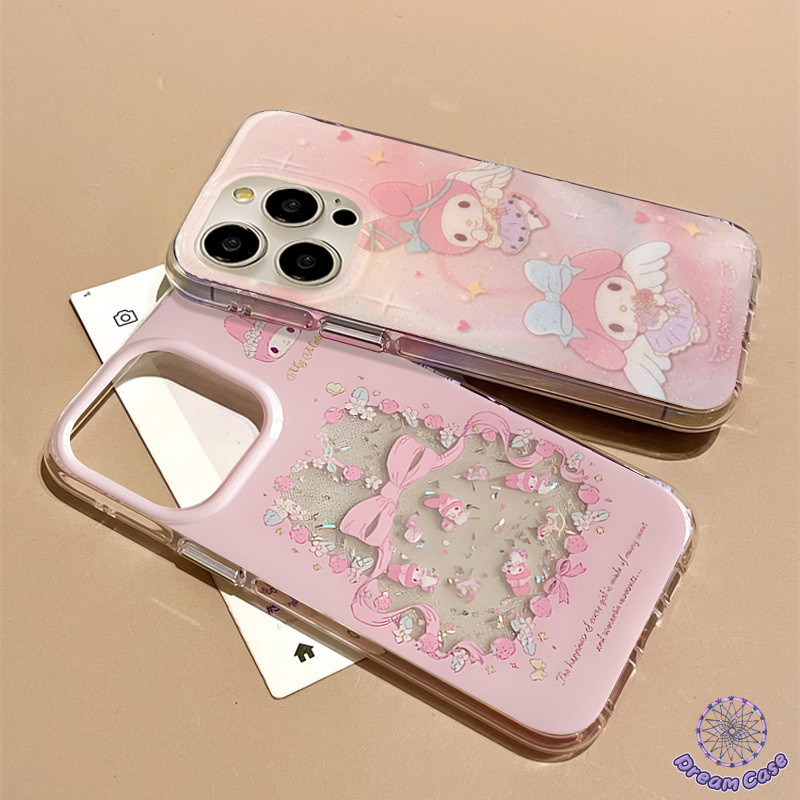 การ์ตูนน่ารักเมโลดี้หวานโบว์ดอกไม้นุ่ม เคส IPhone 16 11 13 15 14 12 Pro Max 7Plus XR 15 14 7 8 16 Plus X XS Max SE 2020 - รูปที่ 6