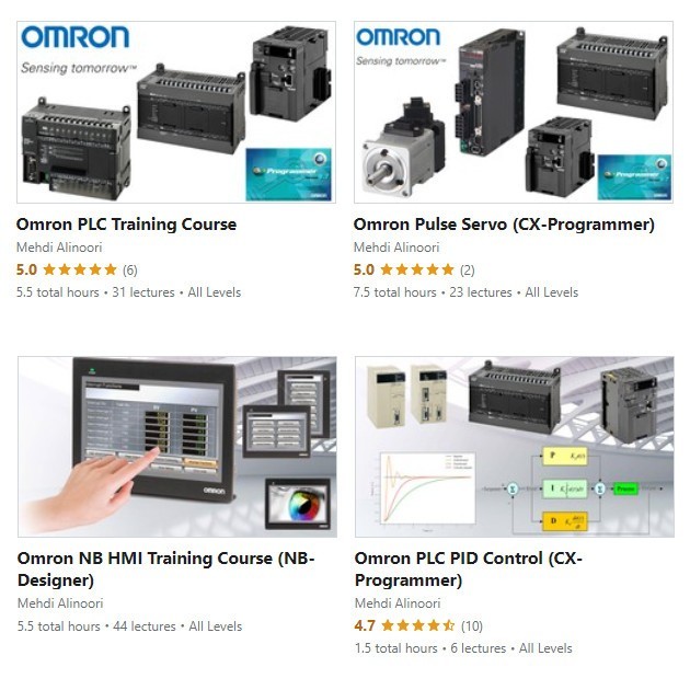 Omron PLC HMI Servo PID บทช่วยสอน CX-Programmer CX-Designer - PLC HMI Servo PID แพ็คเกจการเรียนรู้วิ