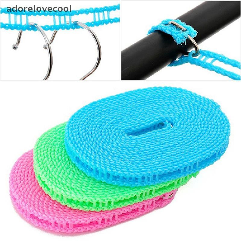Adth Windproof Clothesline 3/5/8/10 เมตรทนทาน Travel Clothes Line เชือกเสื้อผ้าแบบพกพาความยาวสายปรับลื่นเส้น Martijn