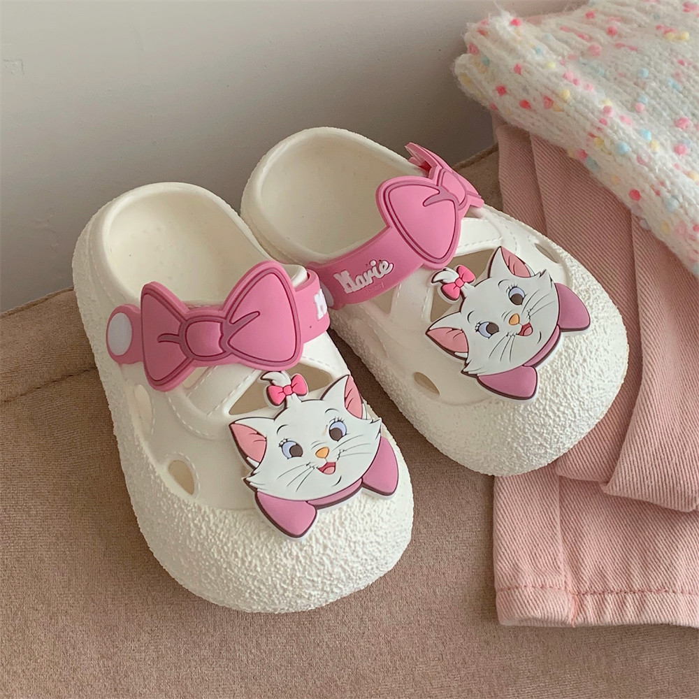 Xixitiao เด็กผู้หญิงน่ารักการ์ตูน Mary Cat ฤดูร้อนสบายๆ EVA รองเท้าแตะพื้นนุ่มรองเท้าแตะ