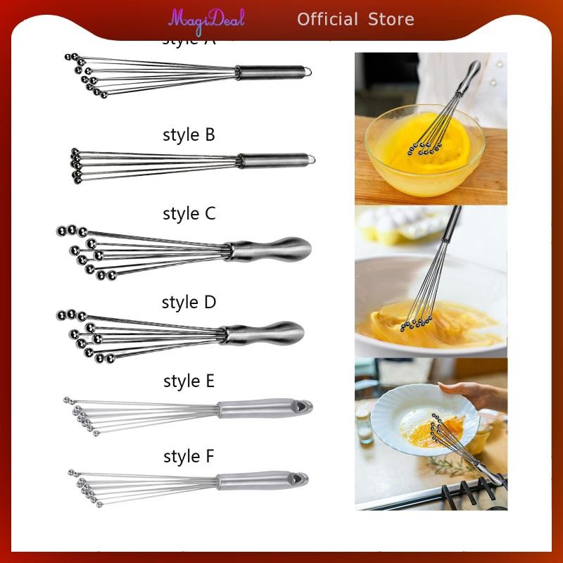 Magideal Egg Beater Manual Mixer Whisk Kitchen Gadgets Sauces Cream Cooking Blender