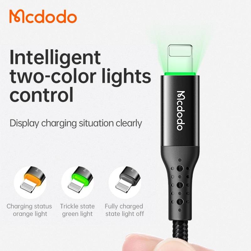 MCDODO CABLE CA-741 MAX 3.0A AUTO DISCONNECT DATA CABLE USB-A TO IP