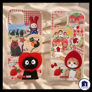 เคสใสนิ่มลายแมวแฟชั่นแอปเปิลเข้ากันได้กับ VIVO Y17s Y15s Y21s Y21 Y16 Y36 Y20 Y12 Y15 Y02 Y17 Y11 Y12i Y20i Y22 Y27 Y35