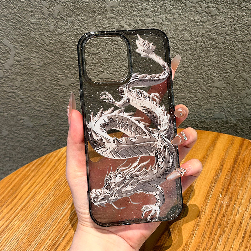 สำหรับ iphone 11 เคสไอโฟน13 กรณีมังกรขาวดำ เคสไอโฟน11 pro รูปที่ 5
