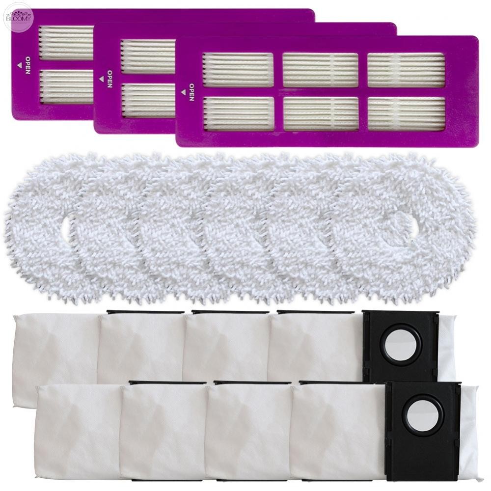 <BLOOMY>For Eureka For J15 Pro For Ultra Floor Vacuum Filter Mop Cloth and Dust Bags Kit❀