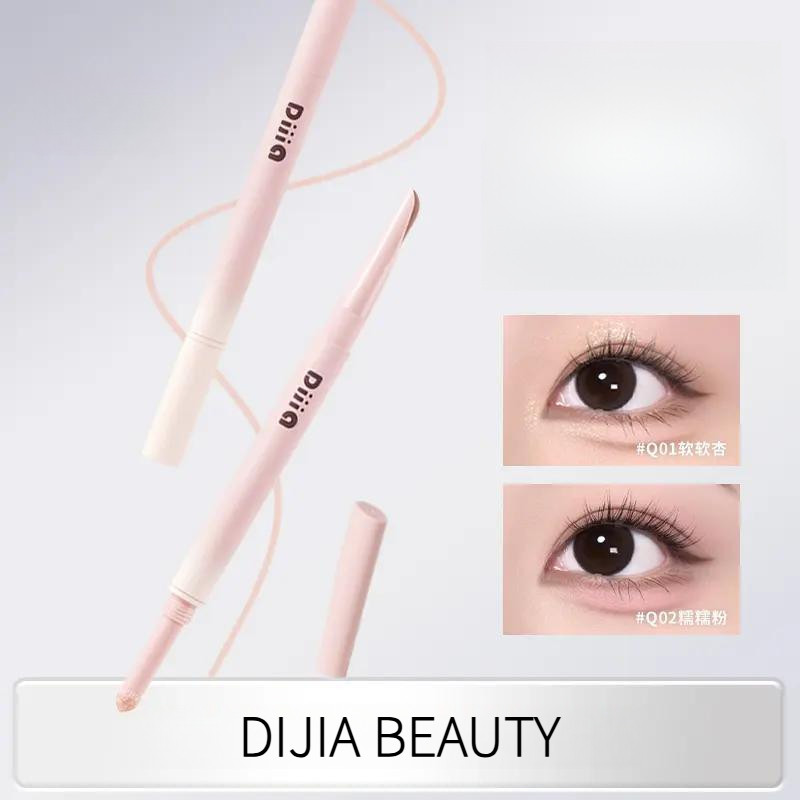DIJIA BEAUTY ปากกาน้ำลาย Aegyo เพิ่มความกระจ่างใสสองในหนึ่งเดียวหัวคู่